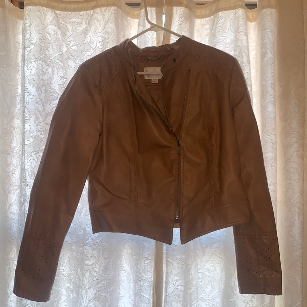 PU leather jacket